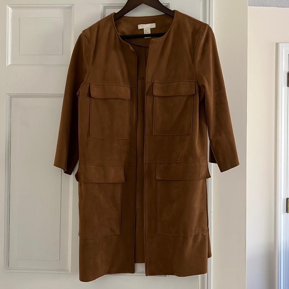 Faux suede jacket